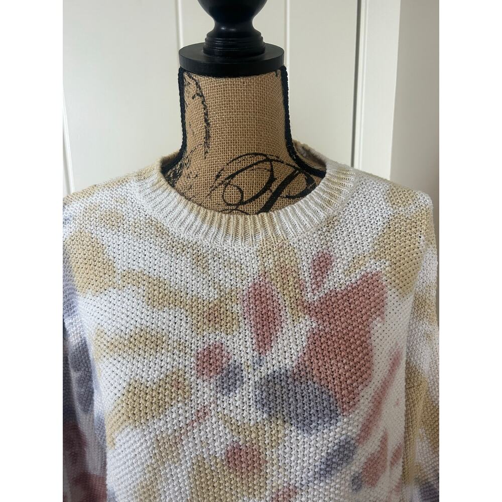Madewell Rainbow Tie-Dye Westford Pullover Sweater Size Small - Picture 2 of 8